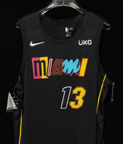 Miami Heat Bam Adebayo 13 City Edition 2021-2022 Black Jersey